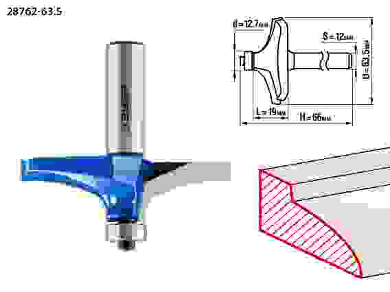 Фреза фигирейная №3, 63.5x19мм, Профессионал ЗУБР