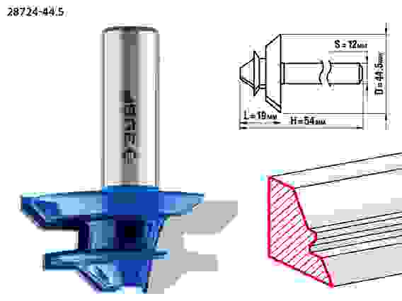 Фреза кром. для углового сращивания, 44.5x21мм, Профессионал ЗУБР