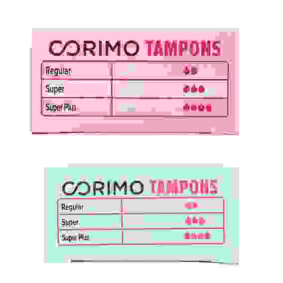 Тампоны женские гигиенические Corimo Super M/Regular S, 8шт