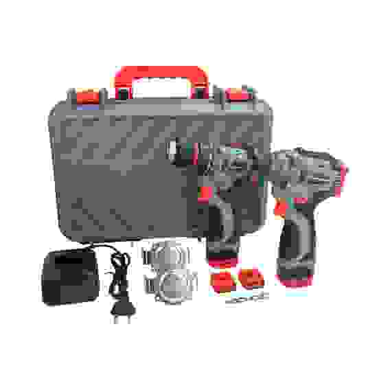 НАБОР аккумуляторный бесщеточный 2в1ProfiSet 2A16 (Li-ion-2шт, 2.0Ач,З/У,в кейсе E0210.E0211)