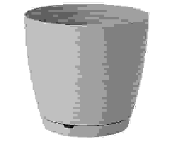 Горшок для цветов 1,5л,d=14,6см,поддон,Saffron бежевый,221610127/01/Homver