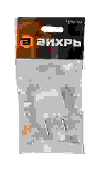 Вилка б/з(белая) прямая 6А 250В Вихрь