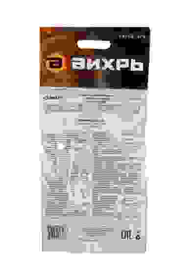 Вилка с/з(белая) угловая с ушком 16А 250В Вихрь