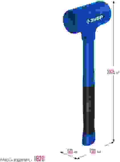 Молоток безынерционный, 60 мм, 1800 г, БМО, Профессионал ЗУБР