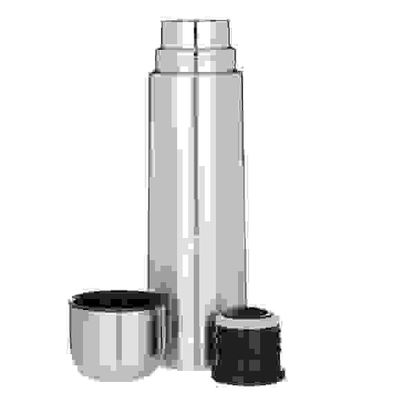 Термос 0,50л &quot;Буллет&quot; для напитков, серебристый, нержавеющая сталь VETTA