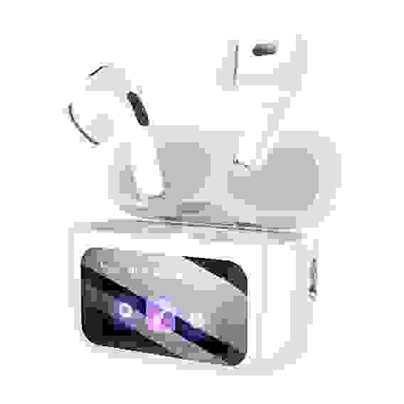 Наушники беспроводные, модель EW72, внутриканальные, дисплей, 350/40мАч, BT5.3, цвет: белый TWS hoco