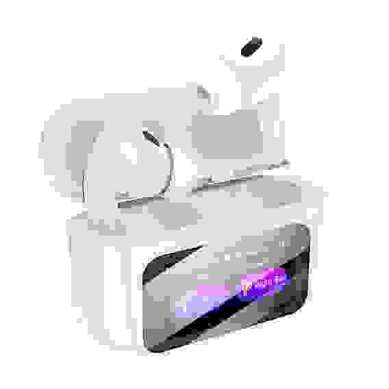 Наушники беспроводные, модель EW72, внутриканальные, дисплей, 350/40мАч, BT5.3, цвет: белый TWS hoco