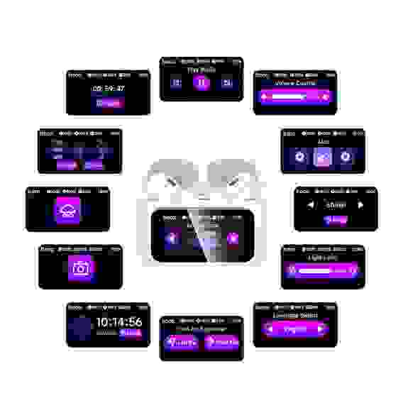 Наушники беспроводные, модель EW72, внутриканальные, дисплей, 350/40мАч, BT5.3, цвет: белый TWS hoco