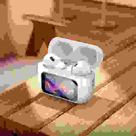 Наушники беспроводные, модель EW72, внутриканальные, дисплей, 350/40мАч, BT5.3, цвет: белый TWS hoco