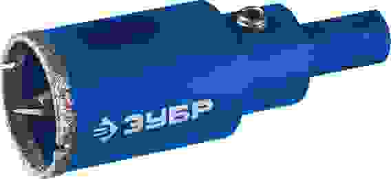 Коронка алмазная, d 35 мм, АГК, (центр. сверло, трехгр. хвост, Р60), Профессионал ЗУБР