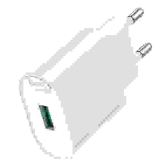 Зарядное устройство модель C109A, USB-A QC 20W, цвет: белый hoco.