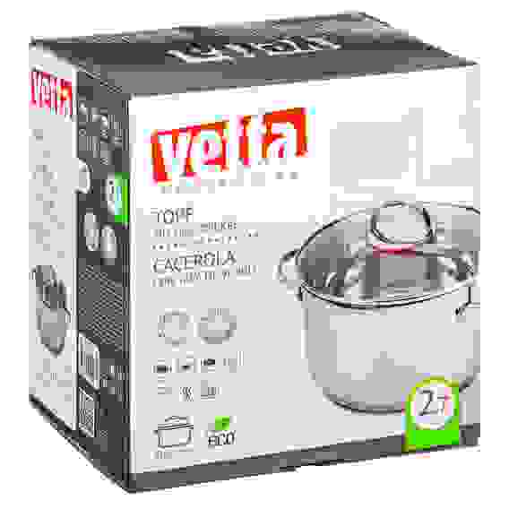 Кастрюля 18х11,5см, 2,7л, со стекл. крышкой, индукция Бирмингем VETTA