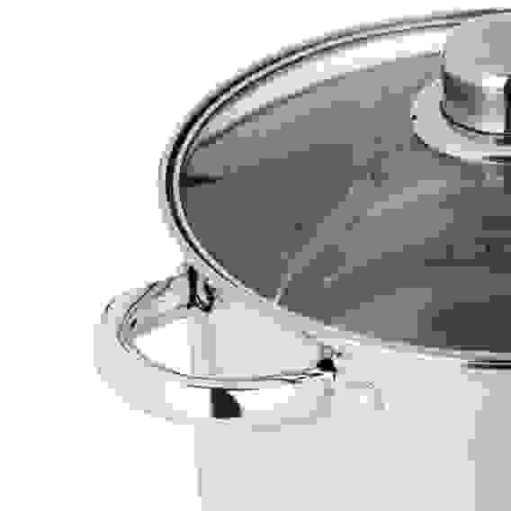 Кастрюля 20х17см, 5,0л, со стекл. крышкой, индукция Орландо VETTA