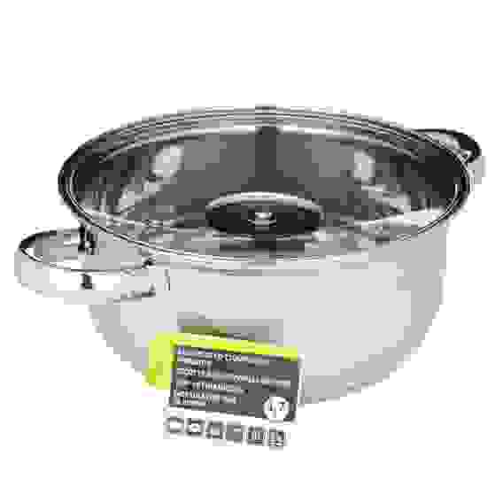 Кастрюля с крышкой 1,7л, 18х9,0см Джерси