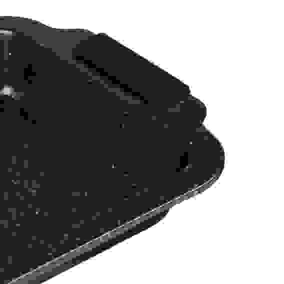 Противень глубокий 36x23x3,5см, антипригарное покрытие Мрамор, силикон.ручки Лион SATOSHI