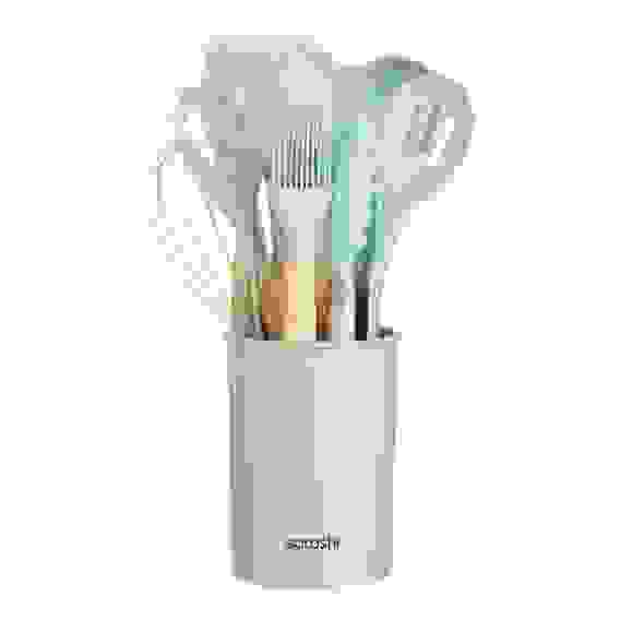 Набор кухонных принадлежностей 12пр., зеленый, силикон Аллон SATOSHI