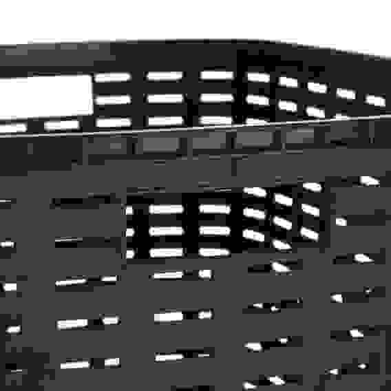 Корзина для белья с откидной крышкой, 50 л, 43х35х53 см, пластик, графит