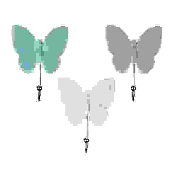 Держатель-крючок "Бабочка" для полотенец на присоске, ПВХ, 8x10,5см VETTA