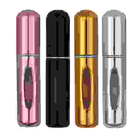 Атомайзер для духов, алюминий, пластик, 5мл, 3-4 цвета ЮНИLOOK