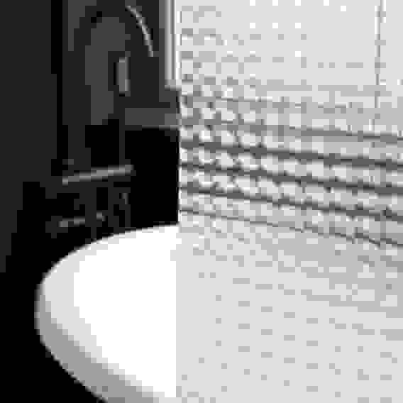 Штора для ванной 3D геометрия 180х180см (12 колец), ПЕВА, ромбики