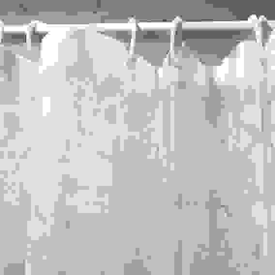 Штора для ванной 3D геометрия 180х180см (12 колец), ПЕВА, пузыри