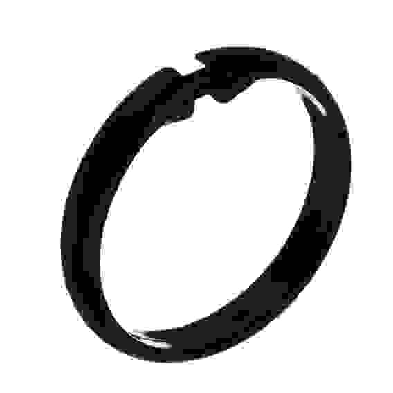 Кольца для шторы в ванную, 12шт, d 4,5 см, пластик, цвет черный VETTA