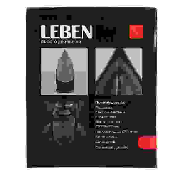 Утюг с отпаривателем, 2200 Вт, подошва - керам. покрытие, антикапля, антинакипь, бак 280 мл LEBEN