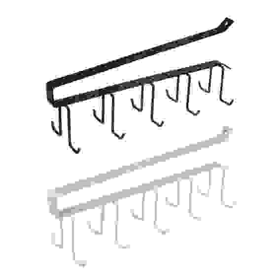 Вешалка подвесная на полку, 10 крючков, 26х7см, металл VETTA