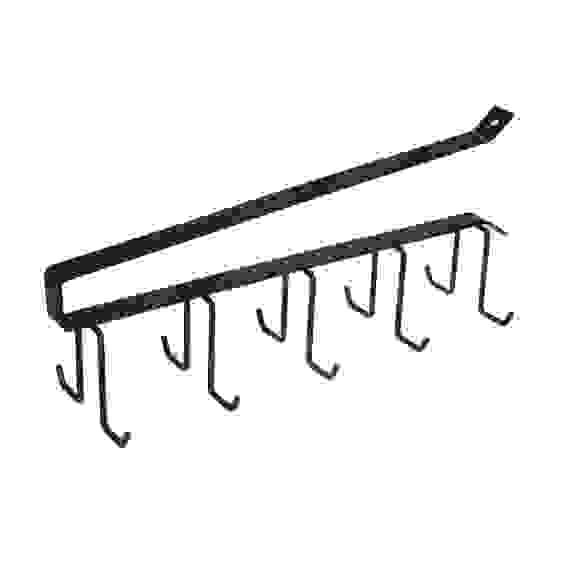 Вешалка подвесная на полку, 10 крючков, 26х7см, металл VETTA