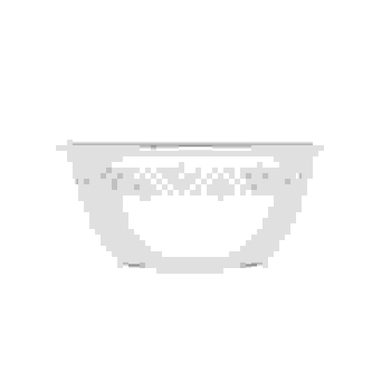 Чаша "Эстетика" 1,7л (с крышкой) (бело-бежевый) (уп.10) (Стандарт качество)