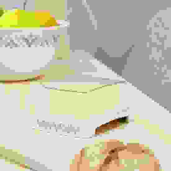 Масленка "Эстетика" (бело-бежевый) (Стандарт качество)