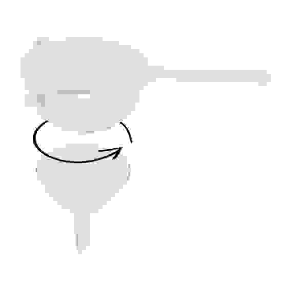 Сито (диам.130мм)(с воронкой)(белый)(Стандарт качество)