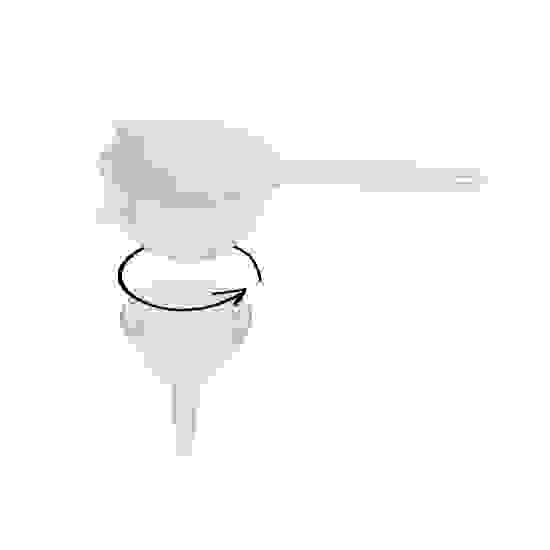 Сито (диам.90мм)(с воронкой)(бежевый) (Стандарт качество)