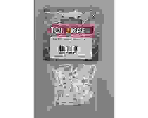 Крючок - гвоздик для штор (шляпка 11мм) белый (20шт) 062-4