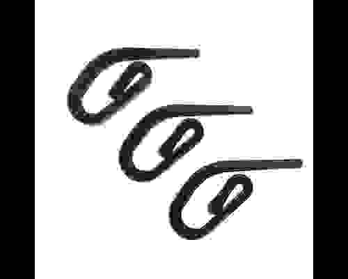 Крючок - улитка для штор черный (20шт) 062-48