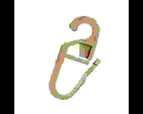 Крючок мини шторный для колец карниза антич. золото (20шт) 062-35