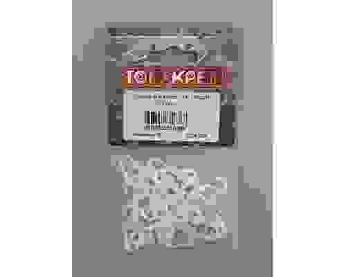 Крючок мини шторный для колец карниза белый (20шт) 062-3