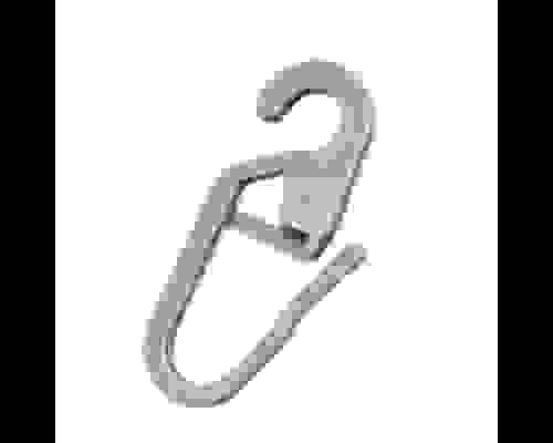 Крючок мини шторный для колец карниза серый (20шт) 062-37