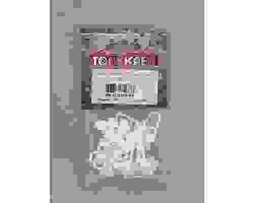 Крючок - бегунок Х для штор белый (20шт) 062-16