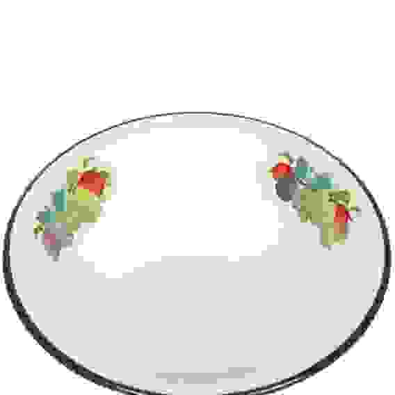 Миска 2,0л эм белая с рис