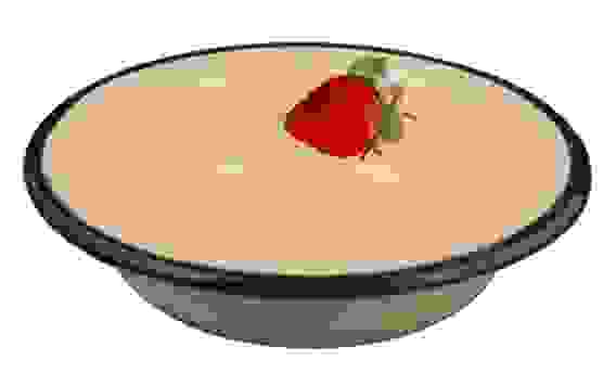 Миска 4,0л эм палевая с рис