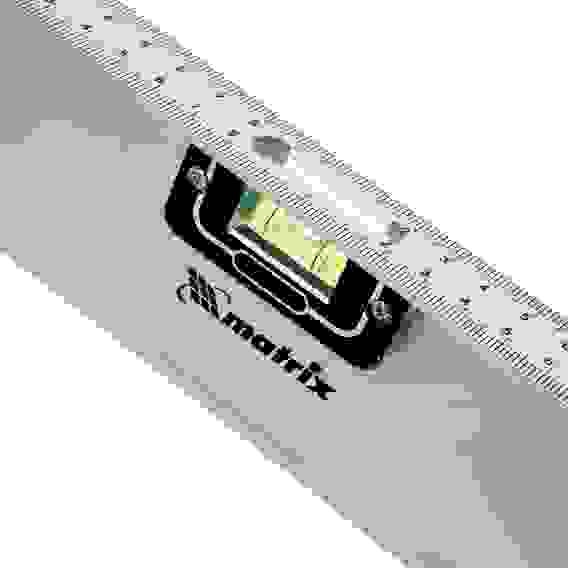 Уровень алюминиевый "Рельс", 800 мм, 3 глазка (1 поворотный)// Matrix