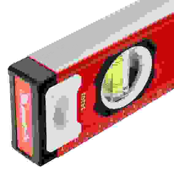 Уровень алюминиевый, фрезерованный, 3 глазка, рукоятки, 1000 мм// Matrix