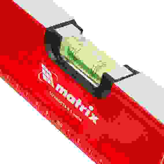 Уровень алюминиевый, фрезерованный, 3 глазка, рукоятки, 1000 мм// Matrix