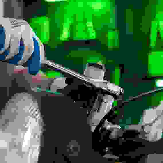 Ключ-трещотка 1/2", 45 зубьев, цельнометаллический, с быстрым сбросом, CrV, хром// Сибртех