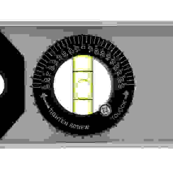 Уровень алюминиевый "Рельс", 600 мм, 3 глазка (1 поворотный)// Matrix