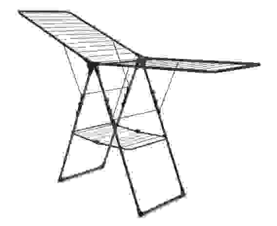 Сушилка напольная д/белья 21м (Д181*Ш51,5*В93см) металл, черный, макс.нагрузка=15кг, СБ8/Ч Nika