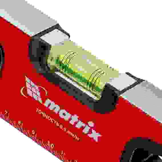 Уровень алюминиевый, фрезерованный, 3 глазка, рукоятки, 600 мм// Matrix