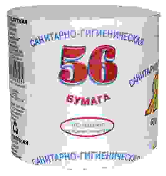 Туалетная бумага Яркая 56 натуральный цвет без втулки*40 рулонов