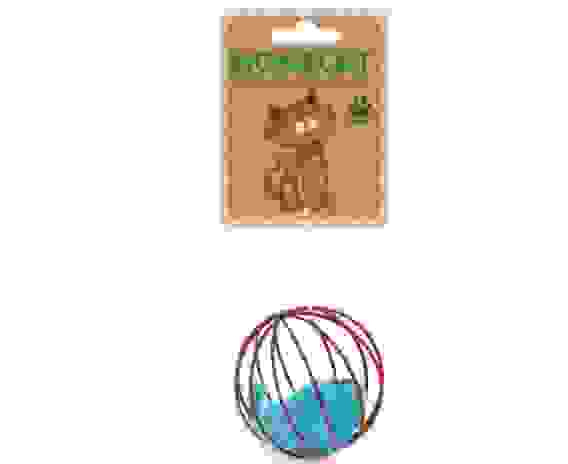 Игрушка для кошек Мышка в проволочном шаре 6см HOMECAT